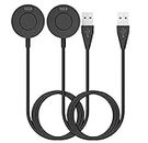 2-Pack Charger Compatible with Garmin Epix Gen 2 Charger, Replacement USB Charging Cable Stand Station for Garmin Epix Gen 2 Smart Watch