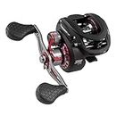 Lew's Tournament MP Speed Spool Baitcast Fishing Reel, Right-Hand Retrieve, 5.6:1 Gear Ratio, One-Piece Aluminum Body with Graphite Side Plate, Black/Red