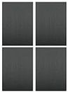 Store2508 Full Sheet Self Sticking Felt Non-Skid Protector Furniture Noise Insulation Pad Floor Bumper (Black, 29 x 21 cm) (Pack of 4)