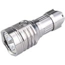 MecArmy PT16 1 x 16340 3 x CREE XP-G2 LED Ultra Bright Rechargeable Flashlight 1200 Lumens Silver PT16-TI