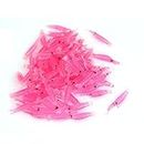 Hunting Hobby Silicone Shrimp Shape Artificial Fish Bait Lures Pink-20 Pcs
