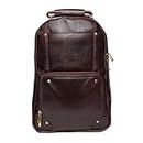 HYATT Leather Accessories 18 Inch Leather Laptop Backpacks Bag for men and women