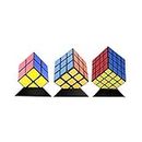 YIXINGSHANGMAO Game Cube ABS Environmentally Friendly Materials Third-Order Fourth-Order Cube can be Used Puzzle Decompression Games ( Color : Black )