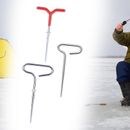 3x Ice Auger Drills Ice Fishing Tools Tragbares Zubehör Zeltzeltpfähle