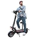 Electric Scooter Adults,5600W Dual Motors Range 50 Miles,Electric Scooter Adults 50 MPH, 60V 27Ah Large Capacity Battery, 11" Off Road Tires Scooter with Seat Max Load 440lbs Electric Scooter