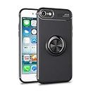 iCoverCase for iPhone 6 Case,iPhone 6s Case,[Invisible Matal Ring Bracket][Magnetic Support] Shockproof Anti-Scratch Ultra-Slim Protective Cover Case for iPhone 6/6s (Gun Black)