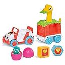 Toomies E73253 Tomy Dino Rescue Ranger, Dinosaur Children, Jurassic World, Educational Push & Go Vehicle Colours and Sound, Toy for Baby Boys & Girls Aged 12 Months +, Multicoloured