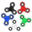 SCIONE Fidget Spinners 5 Pack for Kids Adults-Sensory Fidget Toys -ADHD Anxiety Toys Stress Relief Reducer Hand Spinner Graduation Gift Party Bag Fillers for Kids