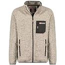 Canadian Peak Titleak_Men - Men's Warm Mid Thick Fleece Zip - Men's Autumn Winter Spring Warm Jacket - Long Sleeve Sweater Soft Comfort Outdoor (Light Grey L)