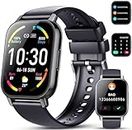 Hoxe Smart Watch (Answer/Make Calls), 1.85" Smartwatch for Men Women IP68 Waterproof, 112 Sport Modes, Fitness Activity Tracker, Heart Rate Monitor Sleep Step Counter, Smart Watches for Android iPhone