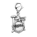 CHOORO Drummer Gift Drummer Jewelry Drum Kit Charm Zipper Pull Drum Kit Clip-on Charm Gifts Musician Gift Percussion Jewelry Drum Player Band Gifts (Drum Kit Charm Zipper Pull)