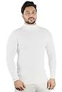 EVOLON DEALS Cotton Turltle Neck Sweater for Men, Winter wear, high Neck Black White Color High Neck for Men's Boy's White Color Size(M)