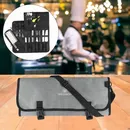 New Portable Outdoor Camping Camping Knife Tableware Knife Storage Kit Chef Knife Roll Bag Cutlery