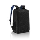 Dell (15.6 ") 20L Capacity Essential Backpack-15 (ES1520P), Water Bottle Holder, Water Resistant, Zippered Front Pocket, Reflective Elements, Foam Padded Laptop Compartment (Part Code: Y36VG / 12TK3)