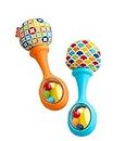 Fisher-Price Maracas, Set of 2 Newborn Toys, Blue and Orange, Rattle ‘n Rock Maracas, Baby Toys for Ages 0-6 Months​​​