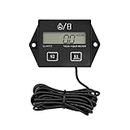 Small Engine Hour Meter and Digital Tachometer, Waterproof Inductive Tacho Gauge, Automotive Accessories for ZTR Lawn Mower Tractor Generator Motorcycle Chainsaw Marine