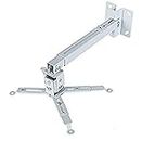 Alexvyan Ceiling Projector Mount Height Universal Heavy Duty - 2 feet to 3 feet (24 inch to 36 inch) Adjustable Projector Kit Bracket Stand with Tilt Option (Weight Capacity - 15kgs) (3 Feet White)
