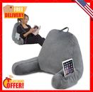 Back Pillow for Sitting in Bed, Support Sit Up Pillows with Arms and Pockets