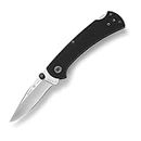 Buck Knives 112 Slim Pro TRX Lock-back Pocket Knife with G10 Handle, Thumb Studs and Removable/Reversible Deep Carry Pocket Clip, 3" S30V Blade (Black)