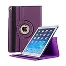 Mcart Air 2 Case Cover for Apple ipad Air 2 9.7 inch Model Number A1566 and A1567 Smart Flip Cover Case PU Leather Folio Rotate Flip Case Case (Purple)