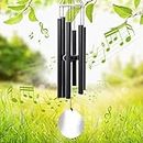 Mainahe Wind Chimes Outdoor, 29" Medium Wind Chimes for Outside, 6 Aluminum Tubes Metal Windchimes Clearance Sympathy Wind Chimes Soothing Melody Comfort Memorial Gifts Garden Lawn Patio Home Decor