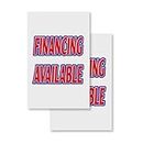 Financing Available (2-Pack) 24" x 36" Vinyl Decals | Sign Insert Peel & Stick Decals Stickers Window Signs