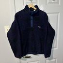 Vintage 90s Patagonia Synchilla Fleece Snap T Jacket Men’s M Made in USA Aztec