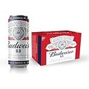 Budweiser 0.0 Non Alcoholic Beer Pack of 6, 6 X 330ml
