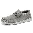 Fushiton Men's Loafers Slip-On Moccasins Flat Shoes Casual Sneakers Breathable Lightweight 9 UK