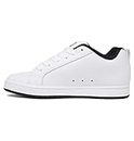 DC Shoes Court Graffik - Zapatos de Piel Para Hombre Zapatillas para Hombre, White Black Black, 44.5 EU