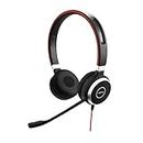 Jabra Evolve 40 UC Stereo Headset – Unified Communications Headphones for VoIP Softphone with Passive Noise Cancellation – 3.5mm Jack only – Black