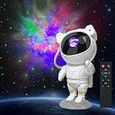 CLOSUNT Space Buddy Projector, Astronaut LED Light Projector, Star Galaxy Night Lights, Nebula Galaxy With Timer And Remote, Kids Gaming Room Bedroom Decor, Christmas, Great Gift For Kids, White
