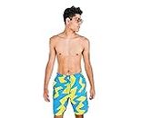 Jordan Men's Retro Poolside All Over Print Shorts, Ocean/Sun Yellow, 3X-Large