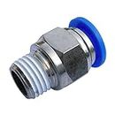 HOSEMART Pneumatic Push Type Fittings 10mm X 1/4" Inch Male BSP Thread (Pack of 10)