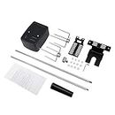 Ichiias Grill Rotisserie Kit, Universal Rotisserie Kit for Barbecue Steel Spit Rod Meat Forks con motor eléctrico