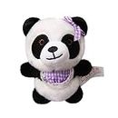 Honrane Panda Stuffed Doll Comfortable Touch Ornamental DIY Kawaii Stuffed Panda Key Holder Backpack Ornament Clothing Accessories Purple 10cm