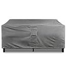 KHOMO GEAR Outdoor Couch Cover Patio Furniture Covers Waterproof Loveseat Cover - for Wide Love Seats - 88" Length x 41" Depth