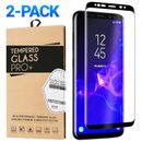 2-Pack Tempered Glass For Samsung Galaxy S8 S9 Plus Note 8 9 Screen Protector