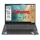 Lenovo, Pc portatile notebook, Cpu Intel i5, 10Core, 24 Gb ram, Full HD 15,6", SSD Nvme da 256 Gb + HDD da 500Gb, webcam, usb C, Win 11 Pro, pronto all'uso, garanzia Italia