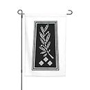 Shoulder rank insignia of a inspecteur Garden Flag 12x18 Inch Double Sided Outside Lawn Patio Decor Banner Yard Welcome Flags