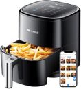 Oil Free Air Fryer 5L Low Noise Compatible with APP& Alexa (100+ Online Recipes)