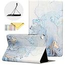 Galaxy Tab A 8.0 2019 Case [Model SM-T290/T295], Uliking Marble Map Series PU Leather Shockproof Multi-Angles Stand Slim Lightweight Cover for Samsung Galaxy Tab A T290/ T295 8.0" 2019, Gold