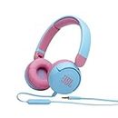 JBL Junior 310 Kids Wired ON Ear Headphones Blue and Pink