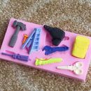 silicone cake fondant mold topper hammer spanner tools diy baking mouldRSDES  F3