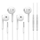 Apple Earbuds 3.5mm Wired Earphones (Built-in Microphone & Volume Control) Noise Canceling Isolating Headphones Compatible with iPhone 6/5/4,iPad and More