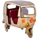 DreamKraft Brass Decorative Antique Passenger Tempo Model Auto Rickshaw for Gift and Decoration Purpose (Size 10 x 7 x 6 cm), Room Decor Traditional Auto Rickshaw, Home Decor