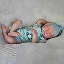 CHAREX Realistic Reborn Baby Dolls - 18 inch Full Body Vinyl Real Life Baby Girls, Sleeping Anatomically Correct Soft Skin Newborn Dolls with Feeding Toy & Gift Box for Kids Age 3 +