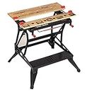BLACK+DECKER Workmate Plus, Work Bench Tool Stand Saw Horse , Dual Height with Heavy Duty Steel Frame, WM825