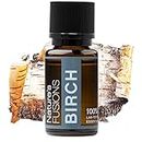 Nature’s Fusions Canadian Sweet Birch Essential Oil for - 3rd Party Tested - Tested 100% Pure and Natural Therapeutic Grade 15ml - Aromatherapy and Topical