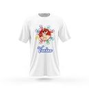 THE HATKE STORE Personalized Custom Photo/Name Print Holi Tshirt for Kids/Baby/Men/Women Regular Fit,Holi Tshirt for Family Printed Round Neck Polyester White Color Unisex Tshirt,D9